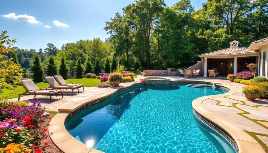 custom pool installation
